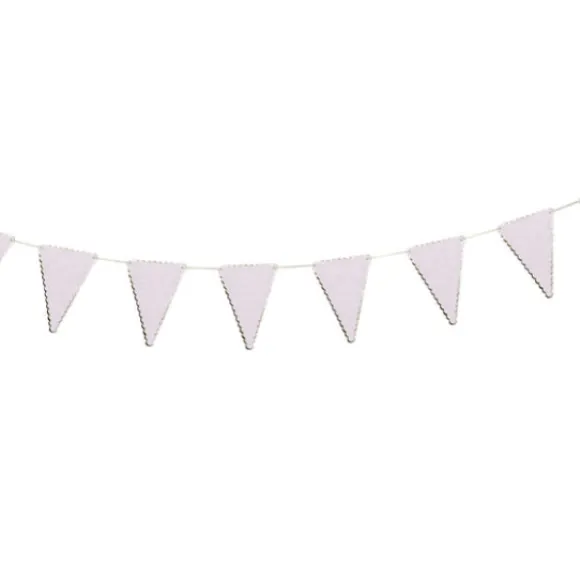 Guirlande Fanions Festonn E Rose Pastel 3M