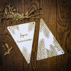 Guirlande Fanions Fougere Joyeux Anniversaire