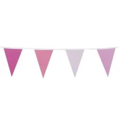 Guirlande Fanions Rose Pastel 3M