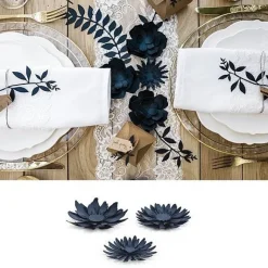 Guirlande Fleur Bleu Marine Pour Déco De Table