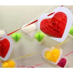 Guirlande G Ante 10 Coeurs Rouge 4 M Tres