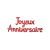 Guirlande Joyeux Anniversaire Rouge