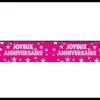 Guirlande Joyeux Anniversaire Fuchsia
