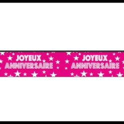 Guirlande Joyeux Anniversaire Fuchsia