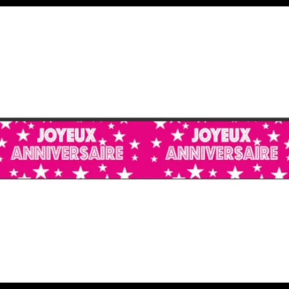 Guirlande Joyeux Anniversaire Fuchsia