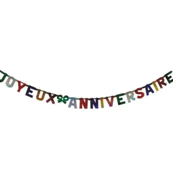 Guirlande Joyeux Anniversaire Holographique 2M
