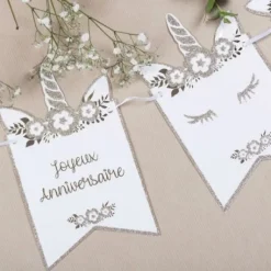 Guirlande Joyeux Anniversaire Licorne
