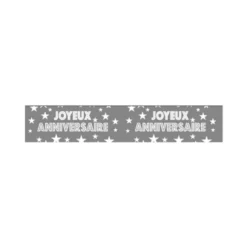 Guirlande Joyeux Anniversaire Gris