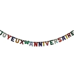 Guirlande Lettre Joyeux Anniversaire G Ante Holographique 3.50M