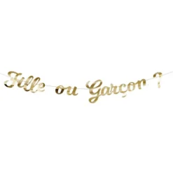 Guirlande Lettres Fille Ou Gar On Or 2M