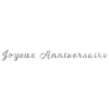 Guirlande Lettres Joyeux Anniversaire Argent 2M