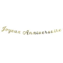 Guirlande Lettres Joyeux Anniversaire Or 2M