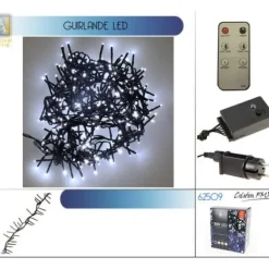 Guirlande Lumineuse 300 Led Blanc Froid Avec Telecommande
