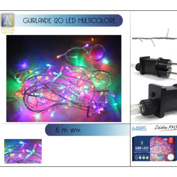 Guirlande Lumineuse 120 Led Multicolore 6M
