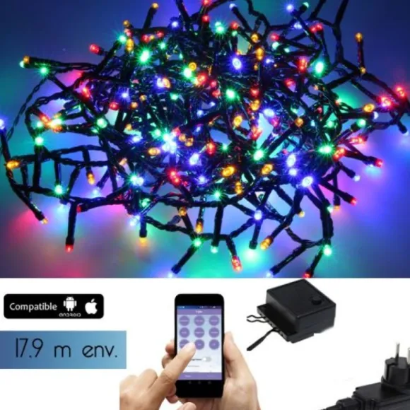 Guirlande Lumineuse 180 Led Multicolore Avec Appli Smartphone