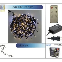 Guirlande Lumineuse 400 Led Blanc Froid Et Blanc Chaud M Lang