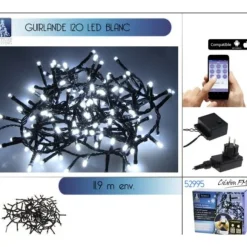 Guirlande Lumineuse 120 Led Blanc Avec Appli Smartphone