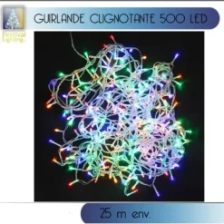Guirlande Lumineuse Clignotante 500 Led Multicolore