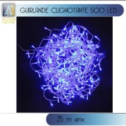 Guirlande Lumineuse Clignotante 500 Led Bleu