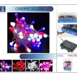 Guirlande Lumineuse De Noel 50 Led Rose