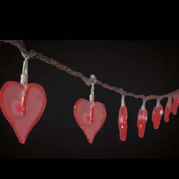 Guirlande Lumineuse De Sapin Coeur Rouge