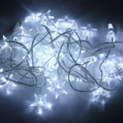 Guirlande Lumineuse Electrique 40 Led Etoile Blanc