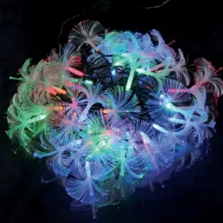 Guirlande Lumineuse Fibre Optique 40 Led Multicolore