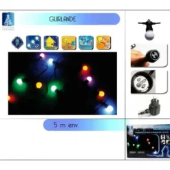 Guirlande Lumineuse Guinguette Pour Extérieur Multicolore 10 Led