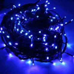 Guirlande Lumineuse Noel 100 Led Bleu A Pile