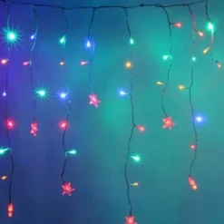 Guirlande Lumineuse Stalactite Led Etoile Multicolore