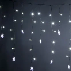 Guirlande Lumineuse Stalactite Led Etoile Blanche