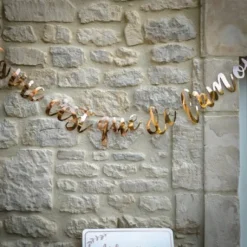 Guirlande Mariage C'Est Que De L'Amour Rose Gold