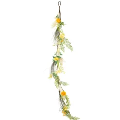 Guirlande Mariage Des Fleurs Des Champs Jaune Orange 1M50