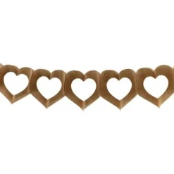 Guirlande Mariage En Papier Coeur Kraft