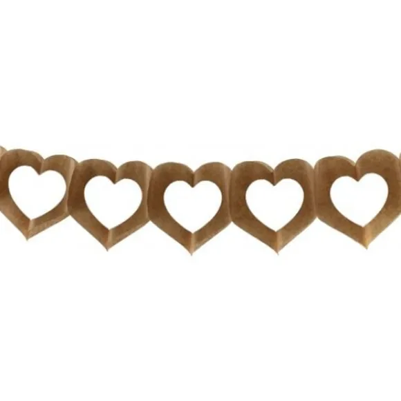 Guirlande Mariage En Papier Coeur Kraft