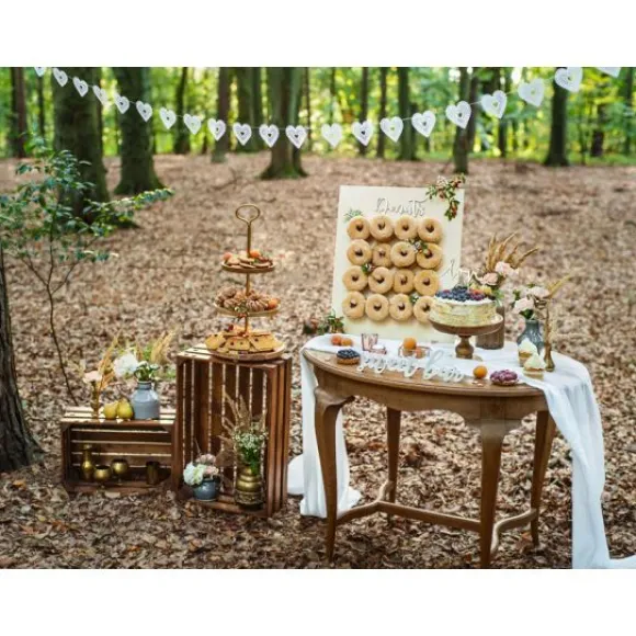 Guirlande Mariage Napperon Coeur Blanc