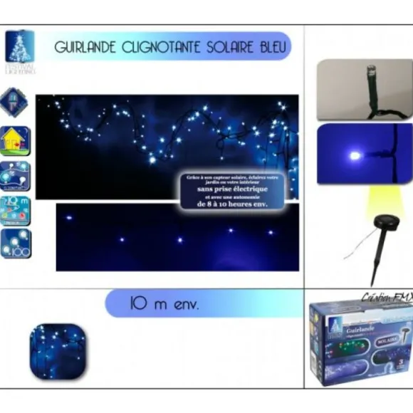 Guirlande Solaire Ext Rieur Pour Jardin 100 Led