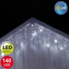 Guirlande Stalactite De Noel Ext Rieur 370Cm 140 Led Blanc Froid