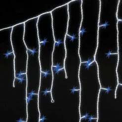 Guirlande Stalactite De Noel Lumineuse 175 Led Bleu