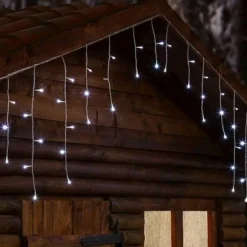 Guirlande Stalactite Lumineuse 20 M Tres 480 Led Blanc Froid