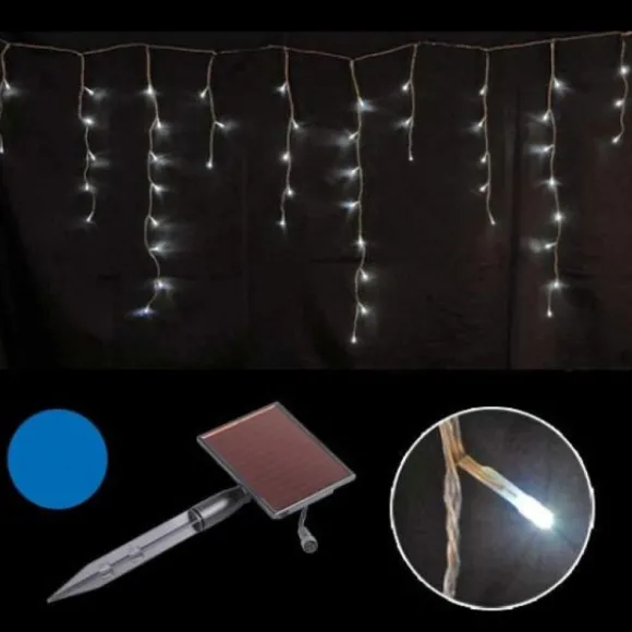 Guirlande Stalactite Solaire 150 Led Bleues