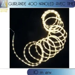 Guirlande Tube Lumineux 400 Nanoled Blanc Chaud