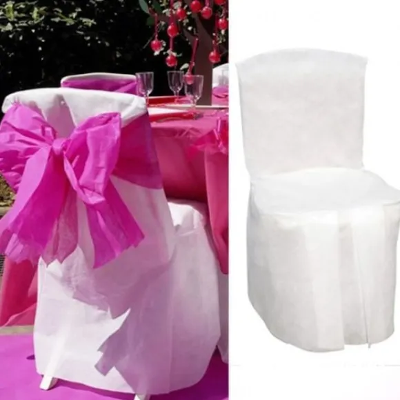 Housse De Chaise Blanche Int Grale Jetable X5