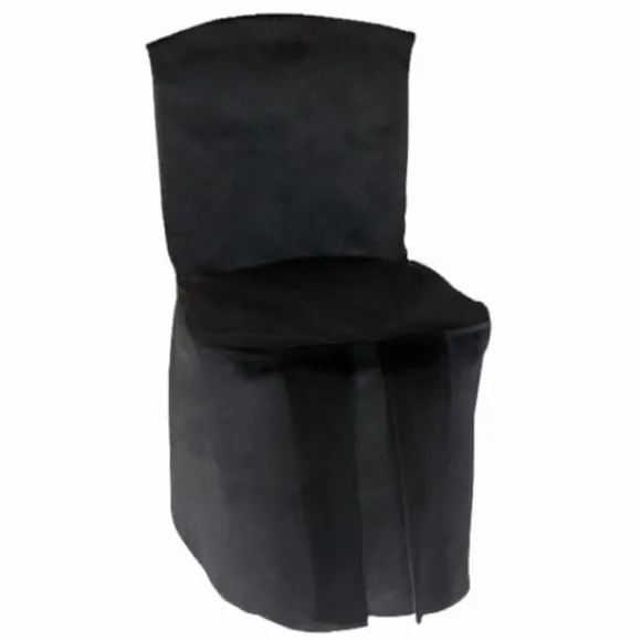 Housse De Chaise Integrale Jetable Noir X 5 Pi Ces