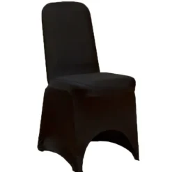 Housse De Chaise Mariage En Lycra Noir