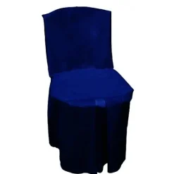 Housse De Chaise Mariage Integrale Bleu Marine X 5 Pi Ces