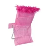 Housse De Chaise Plume Fuchsia X 10 Pi Ces