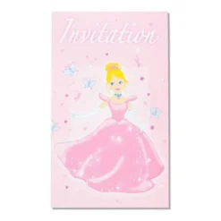 Invitations Princesse X6Pcs