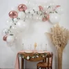 Kit Arche De 70 Ballons Blanc Et Rose Gold