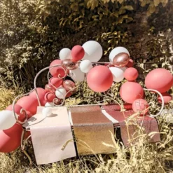 Kit Arche De 70 Ballons Gipsy Rose Gold Et Blanc